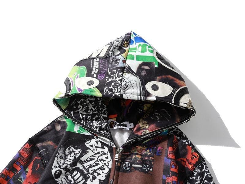 BAPE ALBUM MONOGRAM Shark full zip hoodie A Bathing Ape