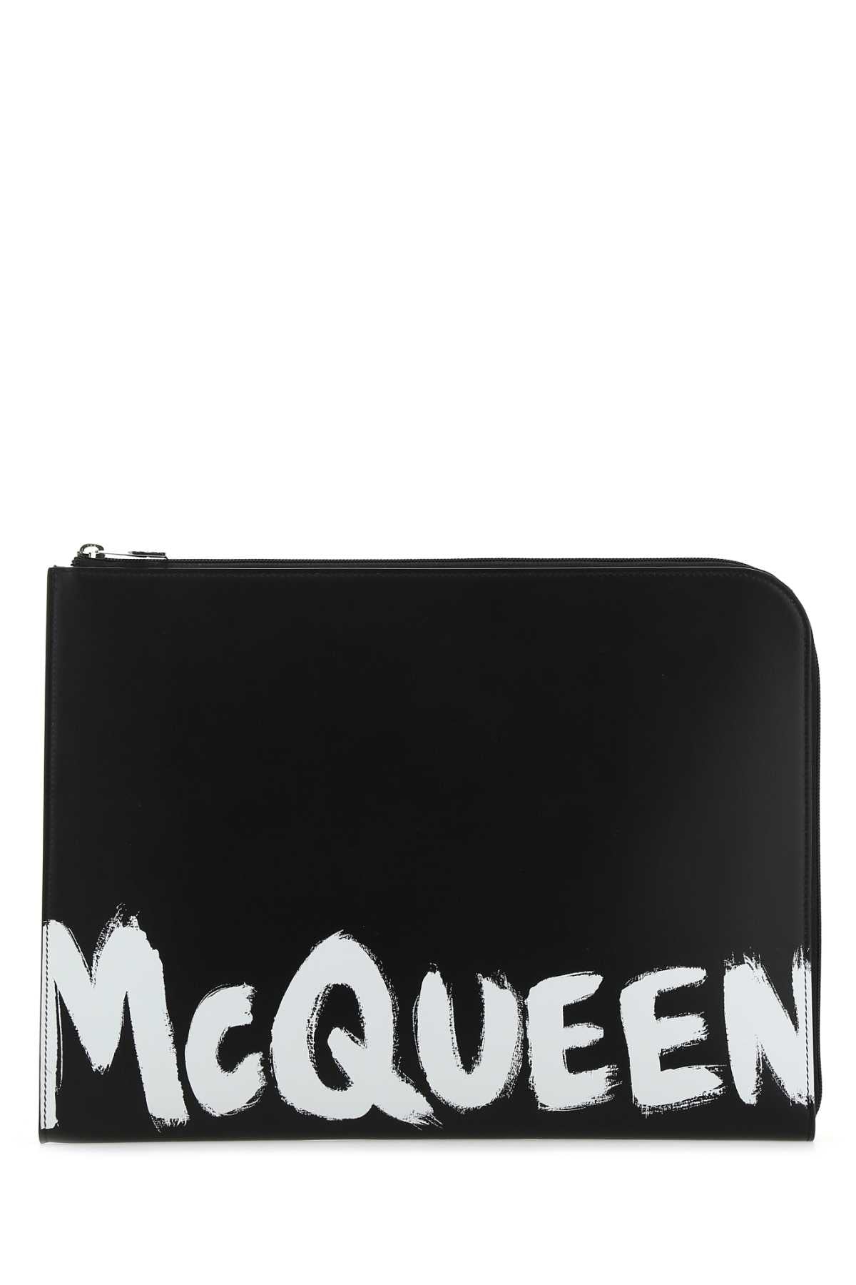 ALEXANDER MCQUEEN Mini Leather Document Holder