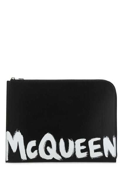 ALEXANDER MCQUEEN Mini Leather Document Holder