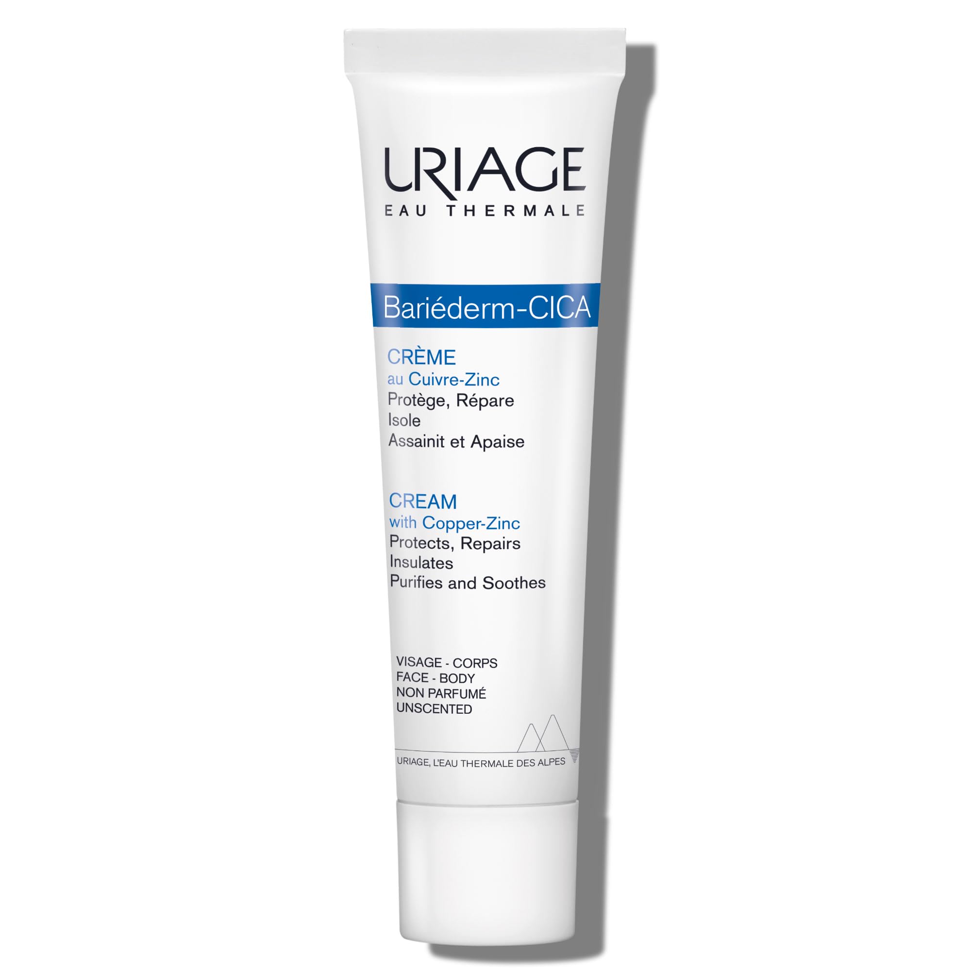 Uriage Bariederm Cica Cream - Soothing Moisturizing Cream for Sensitive Skin, Hypoallergenic &amp; Fragrance-Free