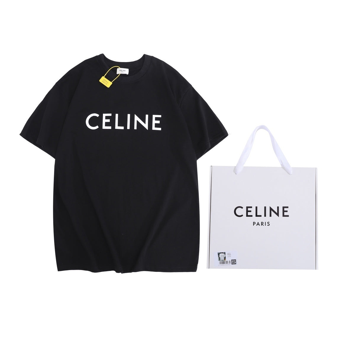 CELINE Paris Loose T-Shirt in Cotton Jersey