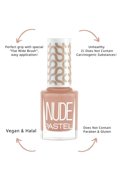 Pastel - Vegan Cruelty Free Nail Polish, Nude Color, Chemical-Free, 0.44 fl oz