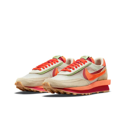 Nike Ld Waffle Sacai Clot Kiss Of Death Net Orange Blaze