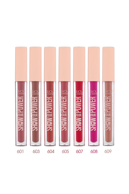Show by Pastel Liquid Matte Lipstick - Vegan, Cruelty-Free, Long-Lasting Lip Color with No Transfer - 608