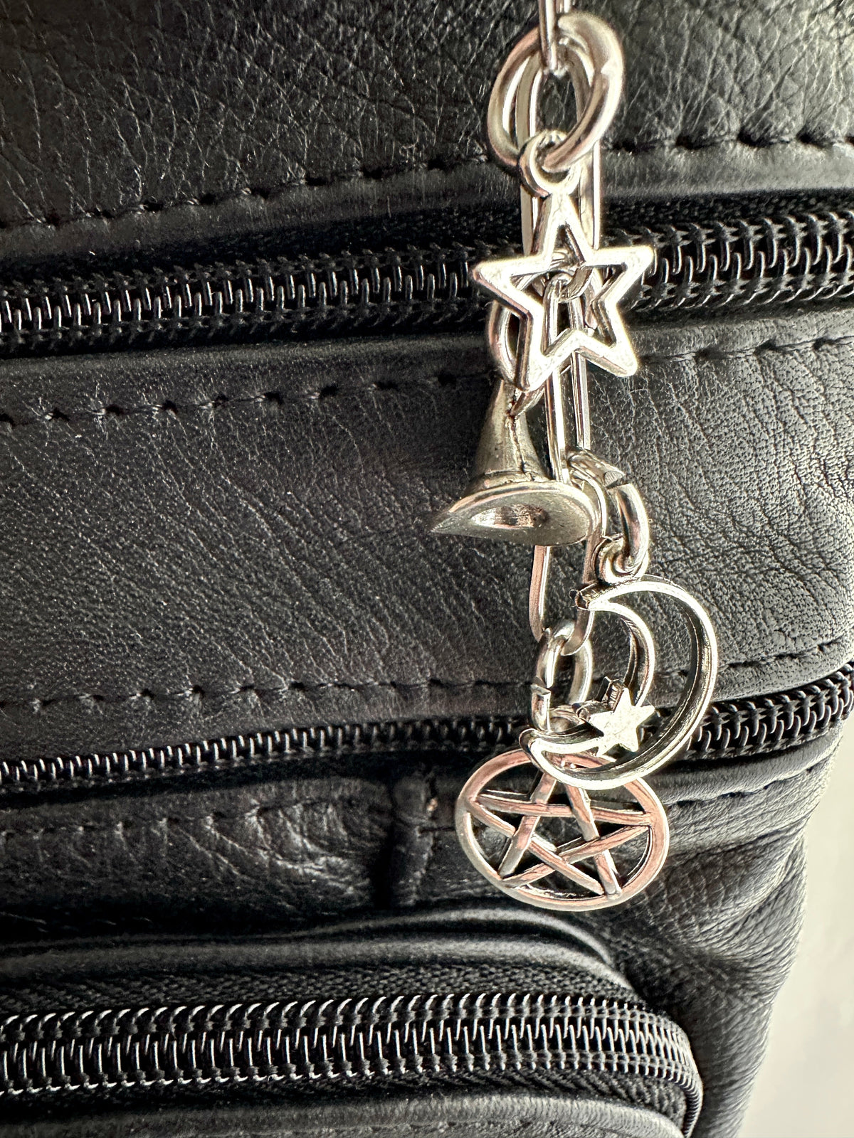 Witchy Bag Charm Keychain – Spooky Accessories for Witches, Goths &amp; Halloween Lovers