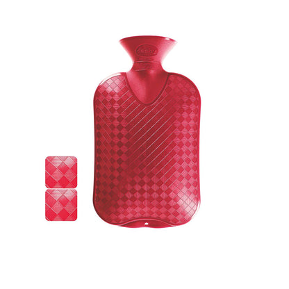 Fashy Hot Water Bottle Red - 2 Liter Capacity | Certified Quality