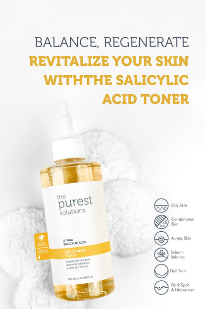 The Purest Solutions Skincare Set for Blackheads &amp; Pore Tightening - AHA BHA Exfoliant &amp; Niacinamide Serum
