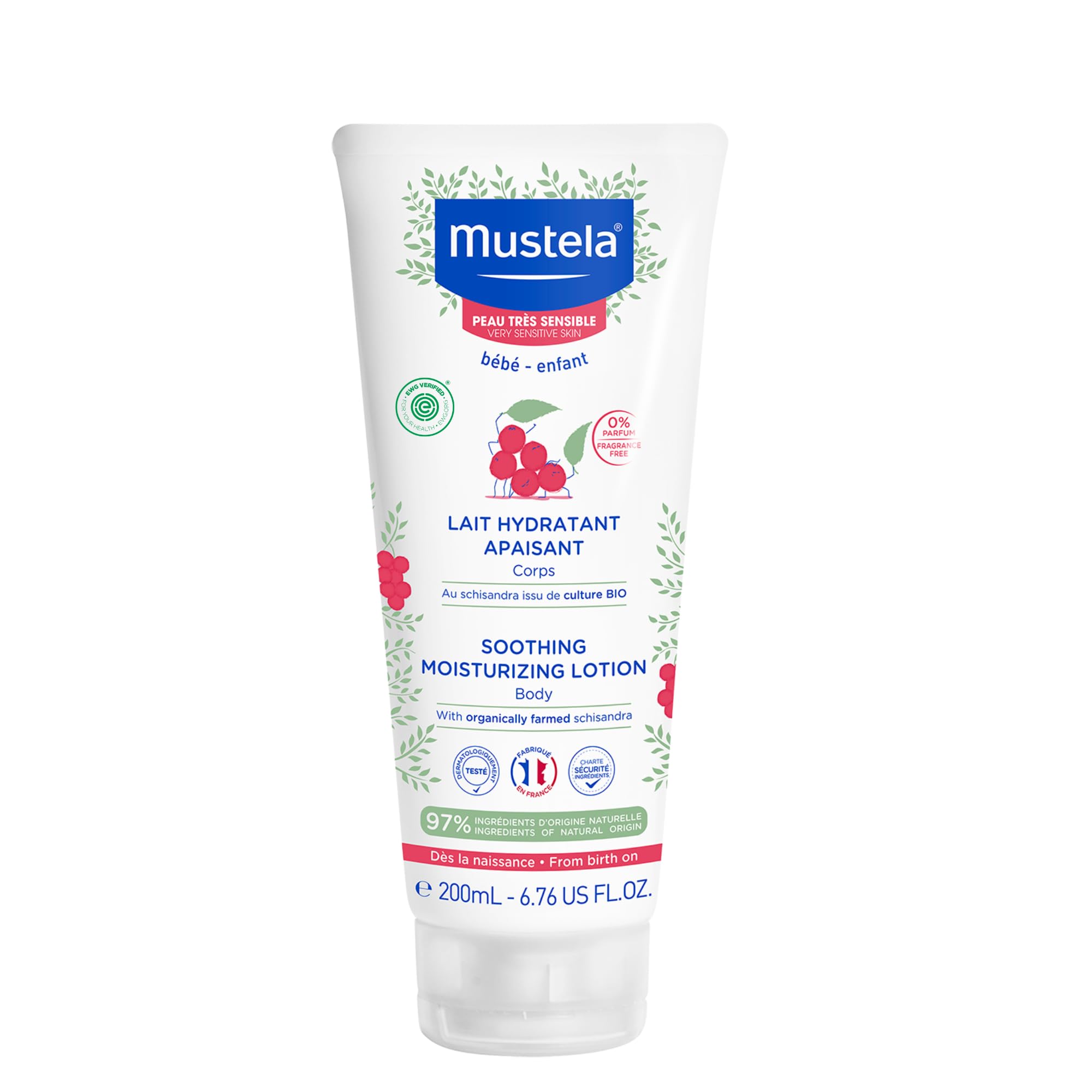 Mustela Moisturizing Body Lotion for Very Sensitive Skin 200ml