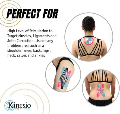 Kinesio Tex Gold Pain Relief Band 2" x 16ft | Therapeutic Tape