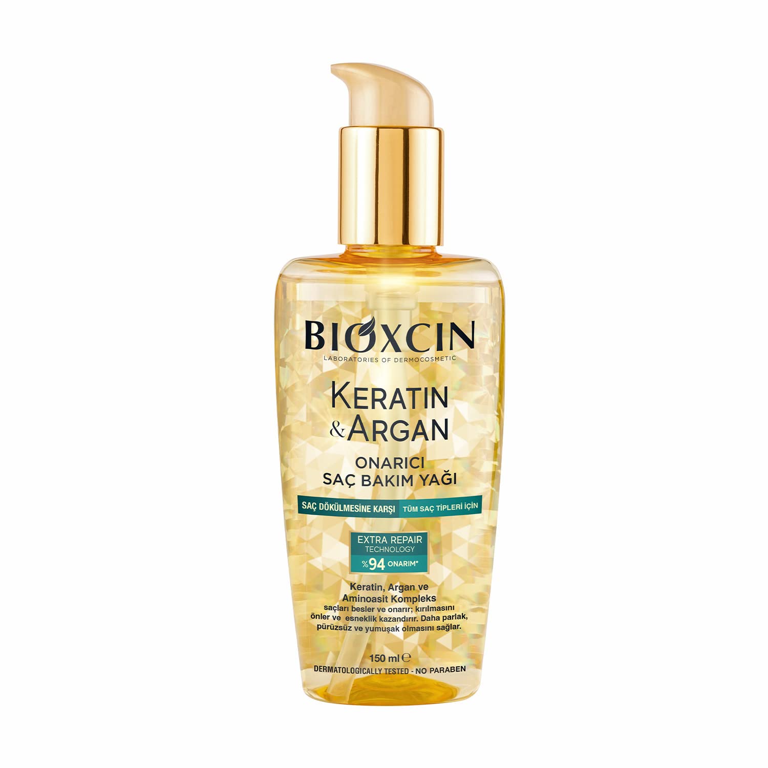 Bioxcin Keratin &amp; Argan Repair Hair Care Oil 150 ml