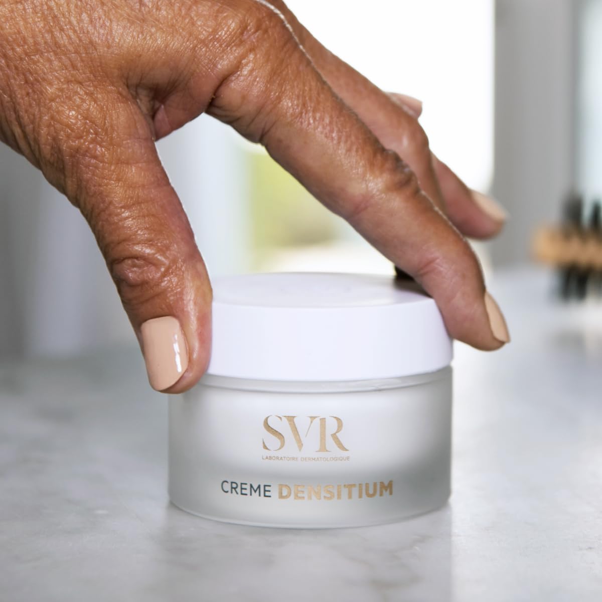 SVR Densitium Anti-Aging Face Cream - Hydrating, Wrinkle Reduction &amp; Skin Discoloration Treatment with Hyaluronic Acid &amp; Peptides
