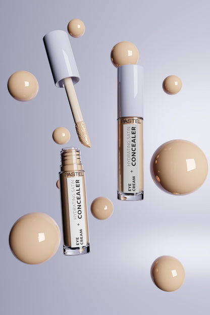 Pastel Vegan Eye Cream + Hydrating Concealer - Paraben-Free, Gluten-Free, Cruelty-Free Under-Eye Care