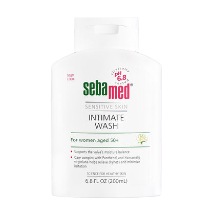 Sebamed Intimate Wash Gel pH 6.8 - Gentle Hygiene for Women Over 50, Natural Intimate Care