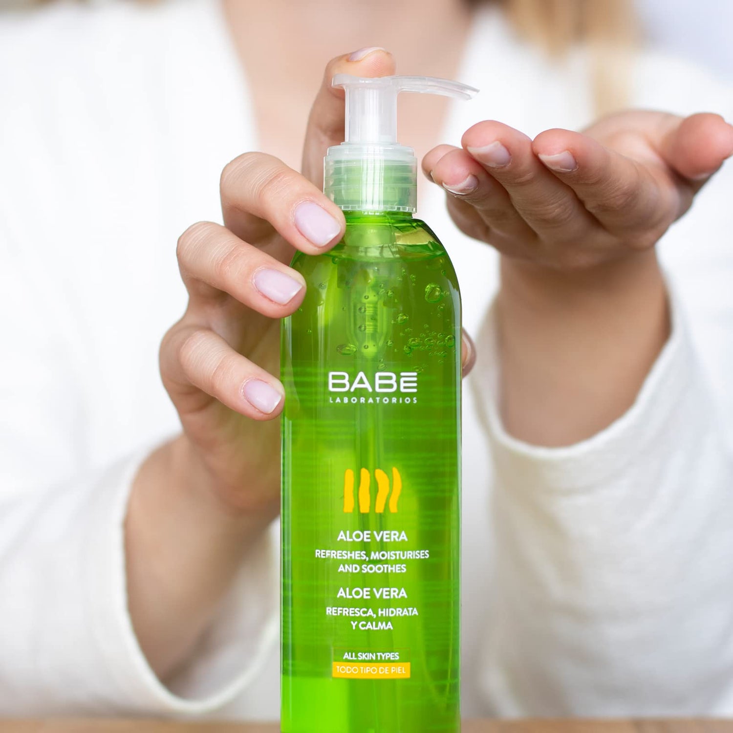 Babe Aloe Vera Gel for Sensitive Skin - Soothing Relief &amp; Moisturizing After Sun Care