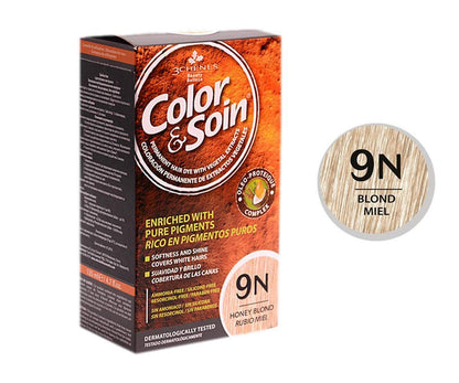 Color&amp;Soin 9N Honey Blond - Natural Ammonia-Free Permanent Hair Dye