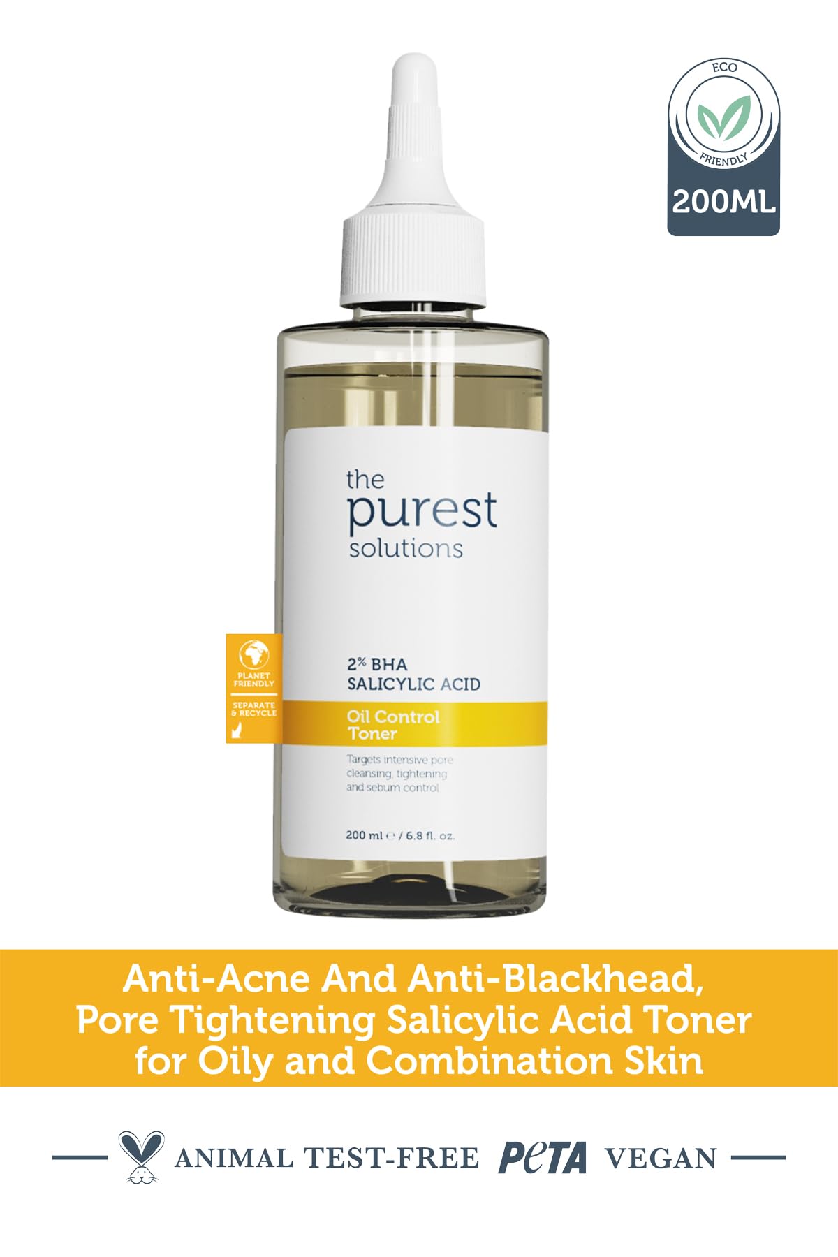The Purest Solutions Skincare Set for Blackheads &amp; Pore Tightening - AHA BHA Exfoliant &amp; Niacinamide Serum