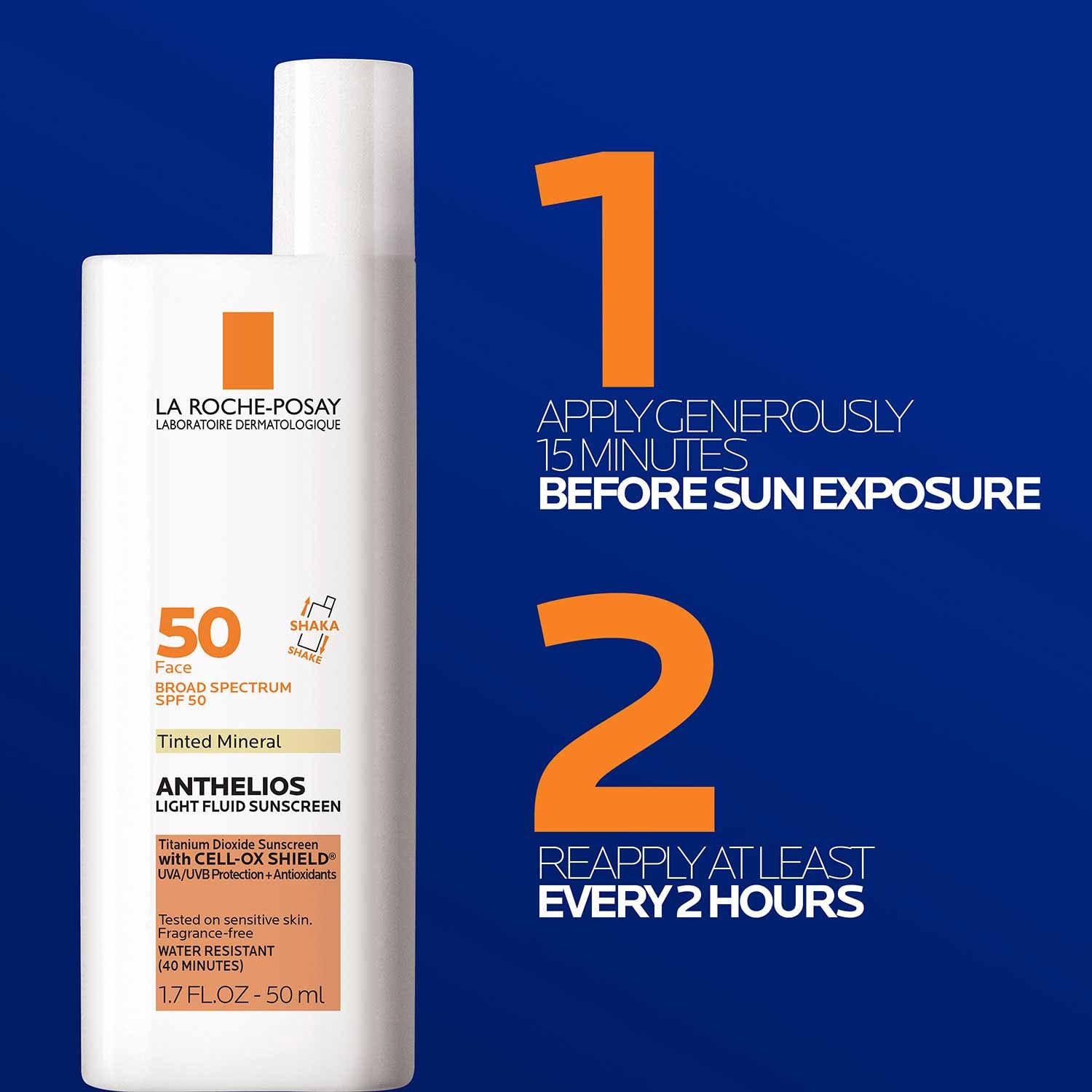 La Roche-Posay Anthelios UVmune 400 Tinted Sunscreen SPF 50+ - Hydrating, Sensitive Skin Friendly