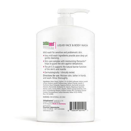 Sebamed Liquid Face &amp; Body Wash - 1000 ml