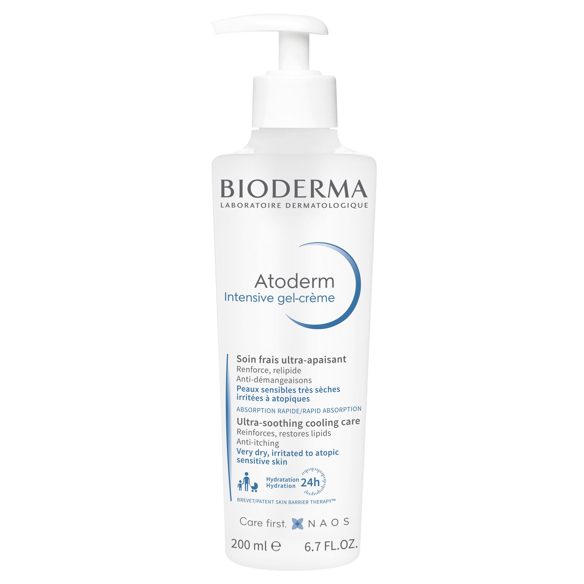 Bioderma Atoderm Intensive Gel Creme - Moisturizing Gel Cream for Dry Skin Relief, Gentle for Babies &amp; Adults