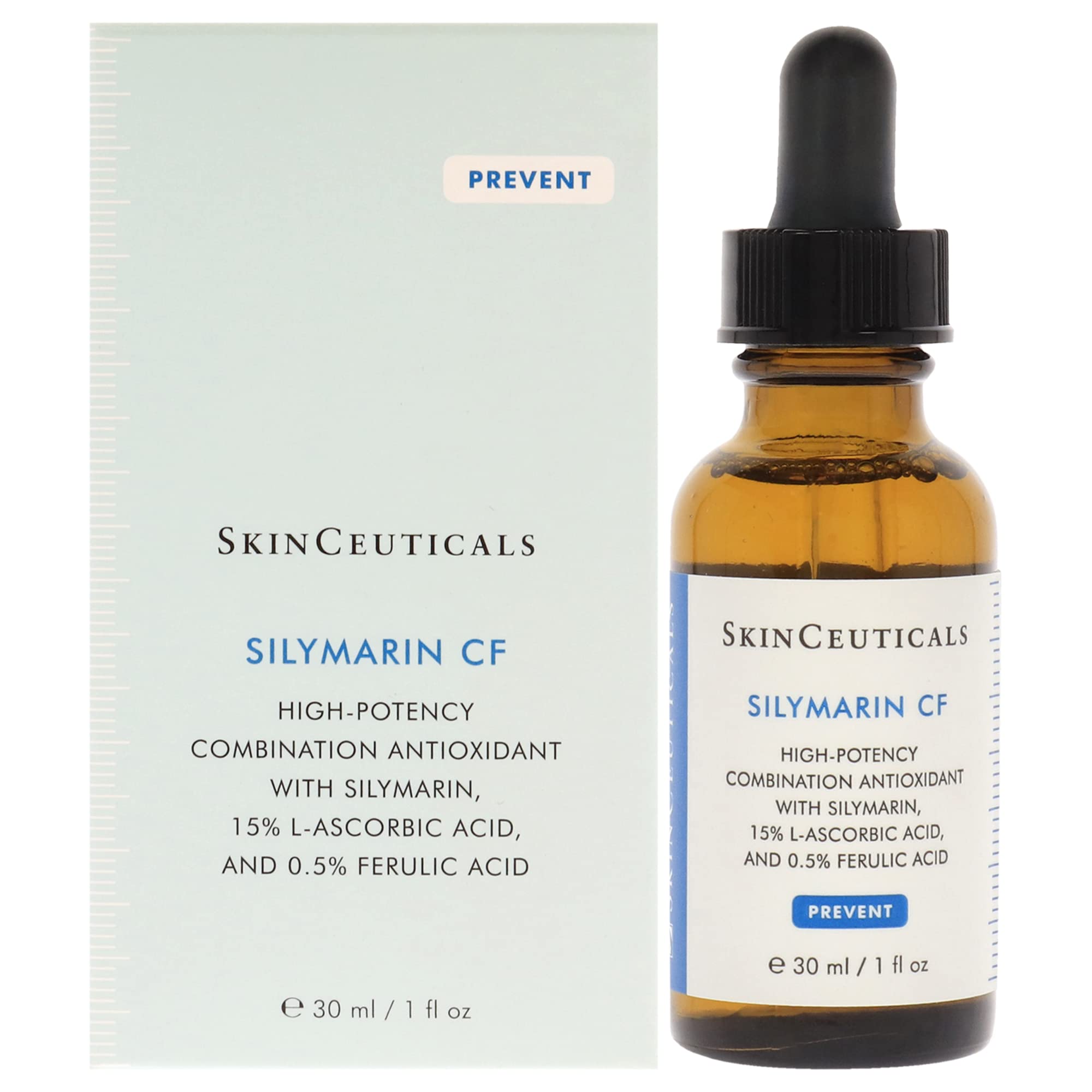 Skinceuticals Antioxidant Serum Silymarin CF - Vitamin C Serum for Anti-Aging &amp; Acne-Prone Skin