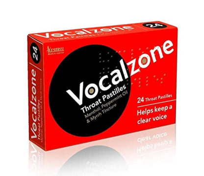Vocalzone Throat Pastilles 24 Count - Soothing Relief | UK Brand