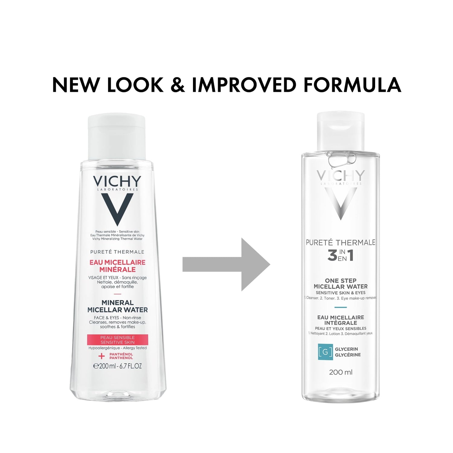 Vichy Mineral Micellar Water - Gentle Makeup Remover &amp; Cleanser for Sensitive Skin