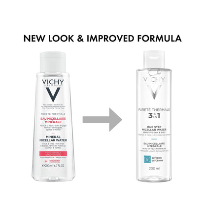 Vichy Mineral Micellar Water - Gentle Makeup Remover &amp; Cleanser for Sensitive Skin