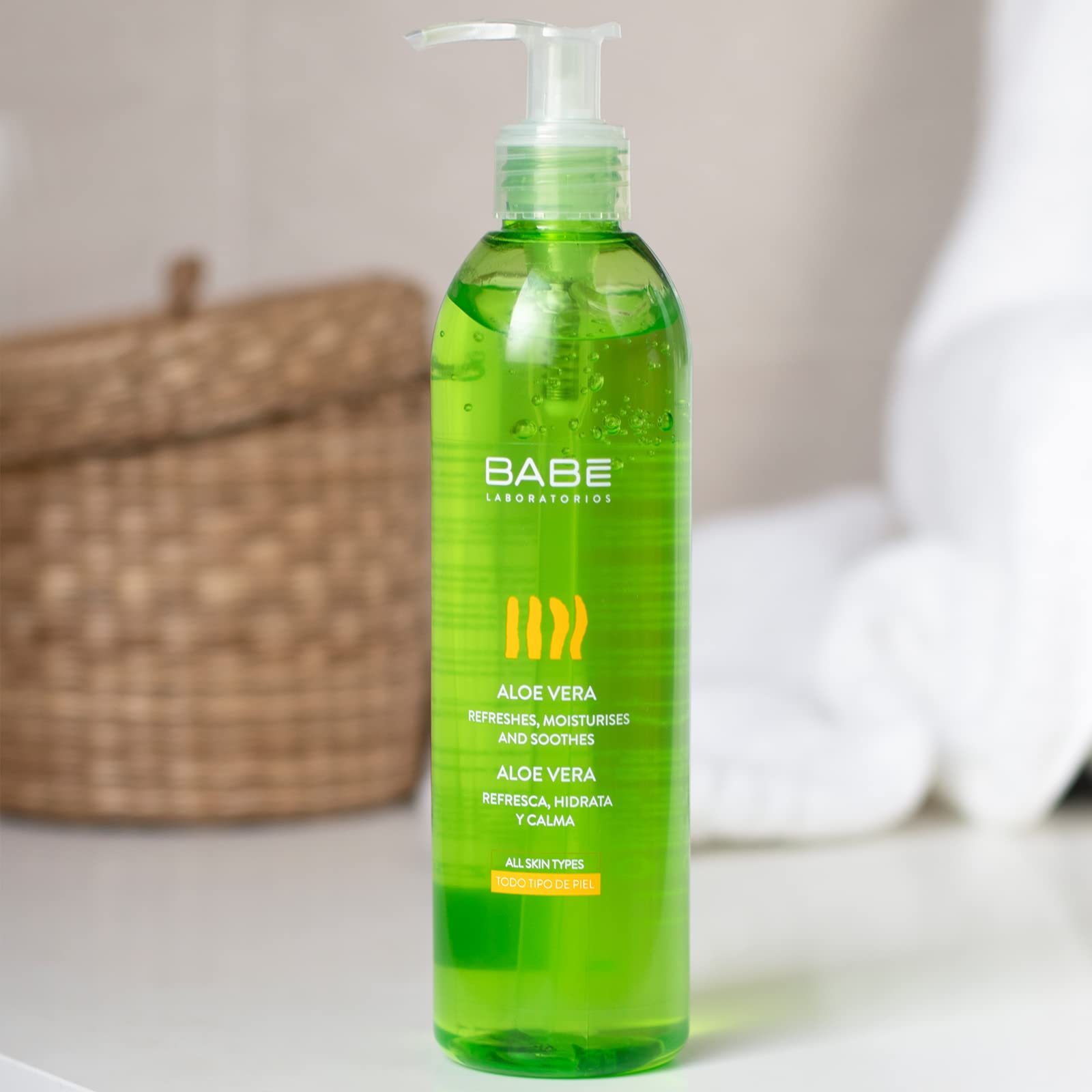 Babe Aloe Vera Gel for Sensitive Skin - Soothing Relief &amp; Moisturizing After Sun Care