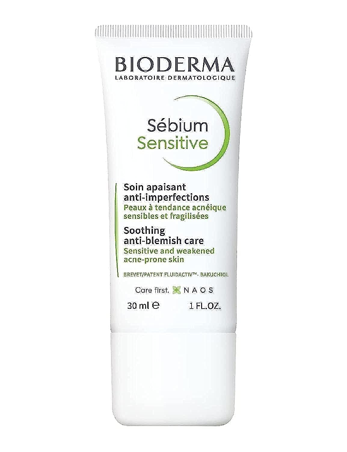 Bioderma Sebium Sensitive 30 Ml - Sensitive Skin Care for Acne-Prone Skin, Hypoallergenic &amp; Fragrance-Free