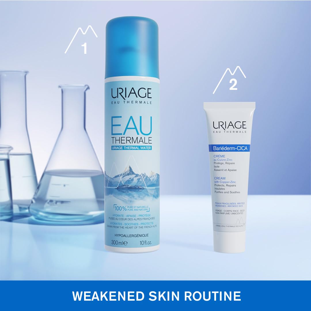 Uriage Bariederm Cica Cream - Soothing Moisturizing Cream for Sensitive Skin, Hypoallergenic &amp; Fragrance-Free