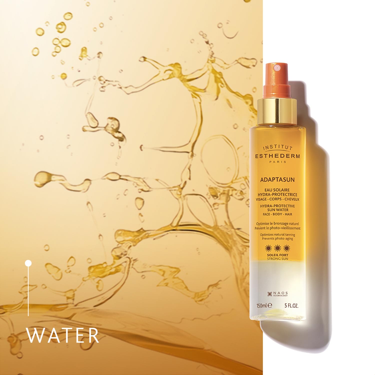 Esthederm Adaptasun Hydra-Protective Sun Water - 5.07 fl oz Sunscreen for Face, Body &amp; Hair