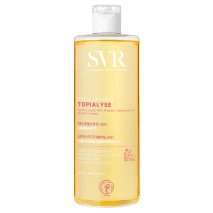 Svr Topialyse Lavender Oil Body Wash 400Ml - Gentle, Moisturizing Body Cleanser for Sensitive Skin