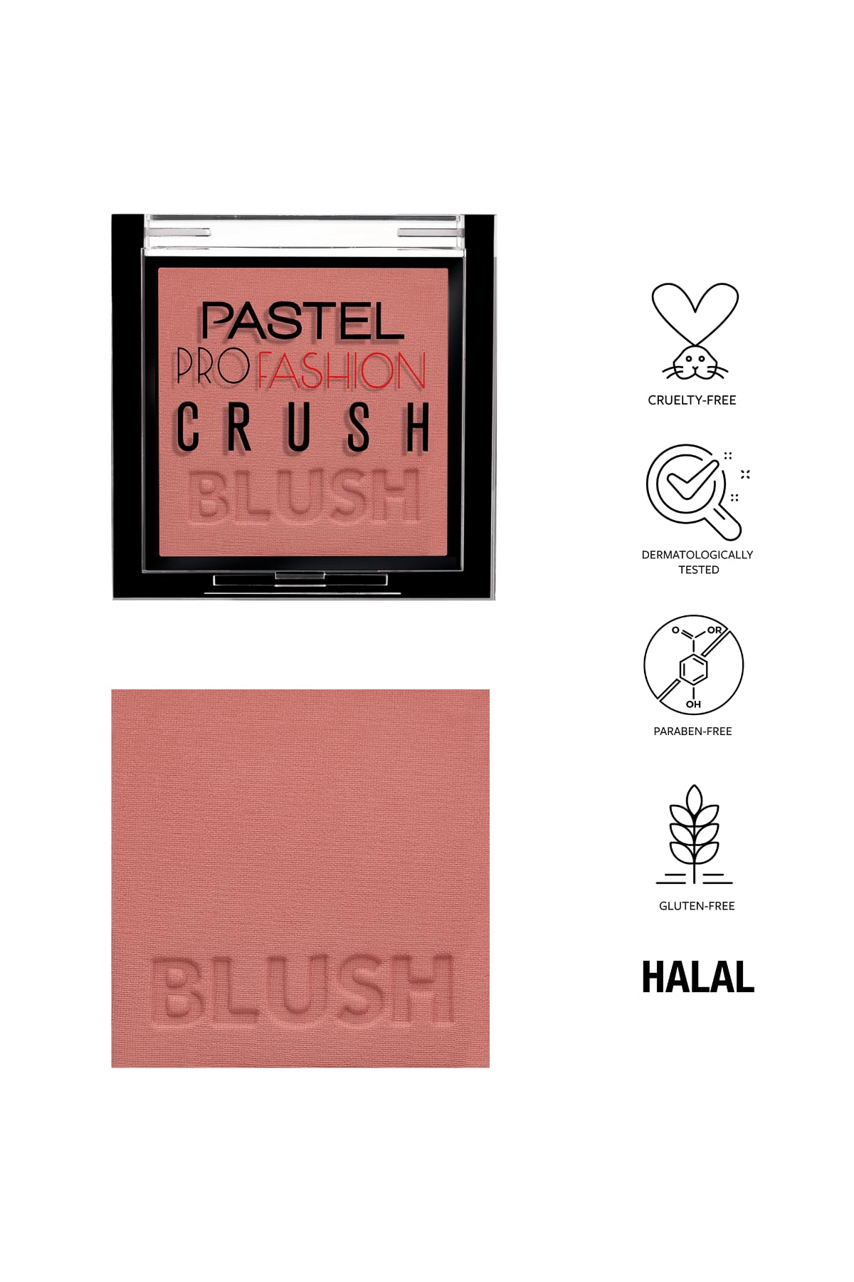 Pastel Profashion Crush Blush 303 - Soft &amp; Natural Makeup Blush for Everyday Look