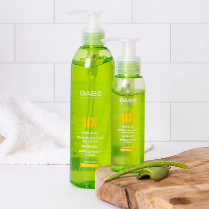Babe Aloe Vera Gel for Sensitive Skin - Soothing Relief &amp; Moisturizing After Sun Care