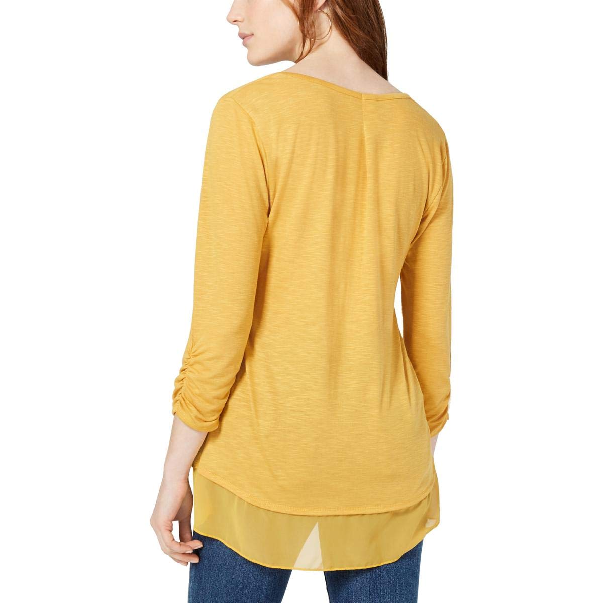 Style &amp; Co Chiffon-Hem Top, Size XXL