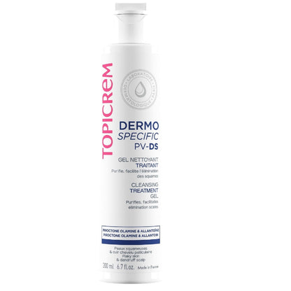 Topicrem PV/DS Cleansing Gel for Body and Hair - Gentle, Soothing, For Sensitive Skin &amp; Scalp - 200ml