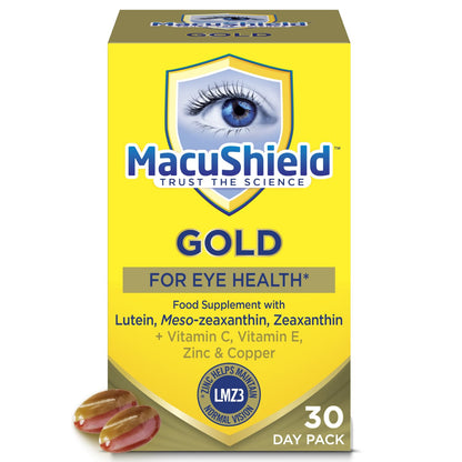 MacuShield Gold Eye Health Supplement - 90 Capsules with Lutein, Zeaxanthin &amp; Antioxidants