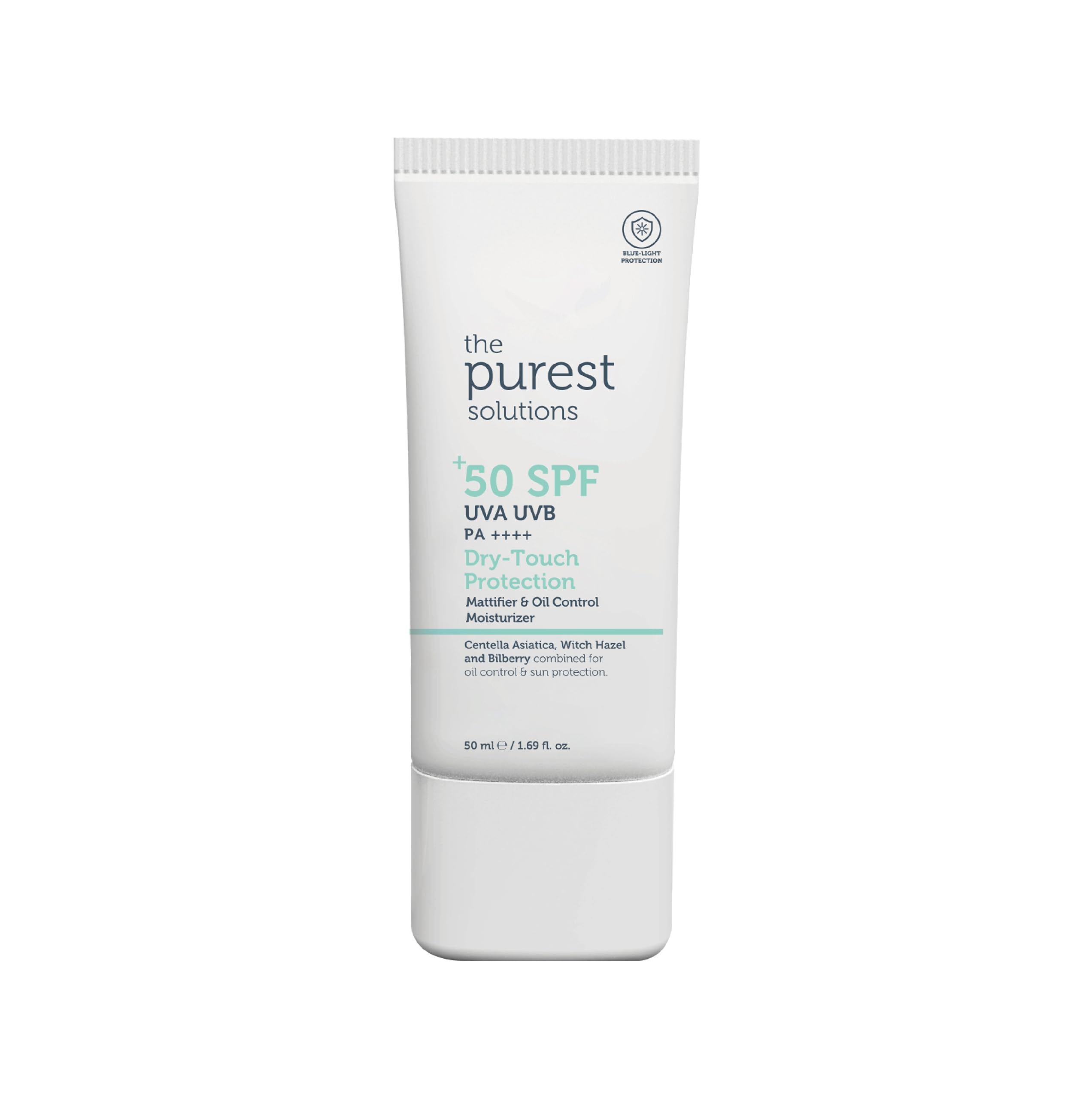 The Purest Solutions Oil Control Moisturizer with UV &amp; Blue Light Protection - Dry Touch Finish, 1.69 fl oz