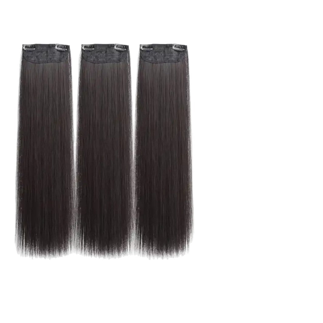 Long Straight Hair Extensions Three-Piece Set