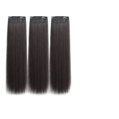 Long Straight Hair Extensions Three-Piece Set