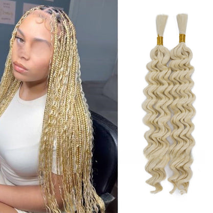 Deep Wave Bohemian Braid Wig Hand-Woven Hair Extensions