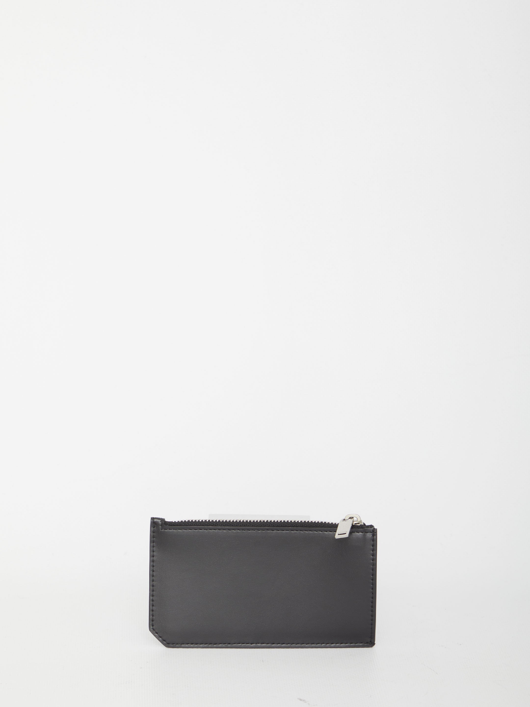 SAINT LAURENT Mini Monogram Zip Credit Card Holder