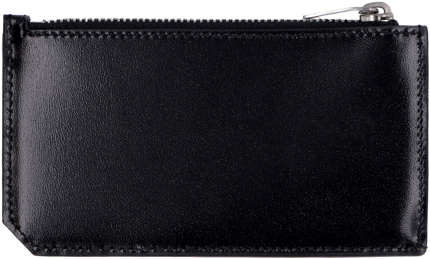 SAINT LAURENT Mini Monogram Zip Credit Card Holder