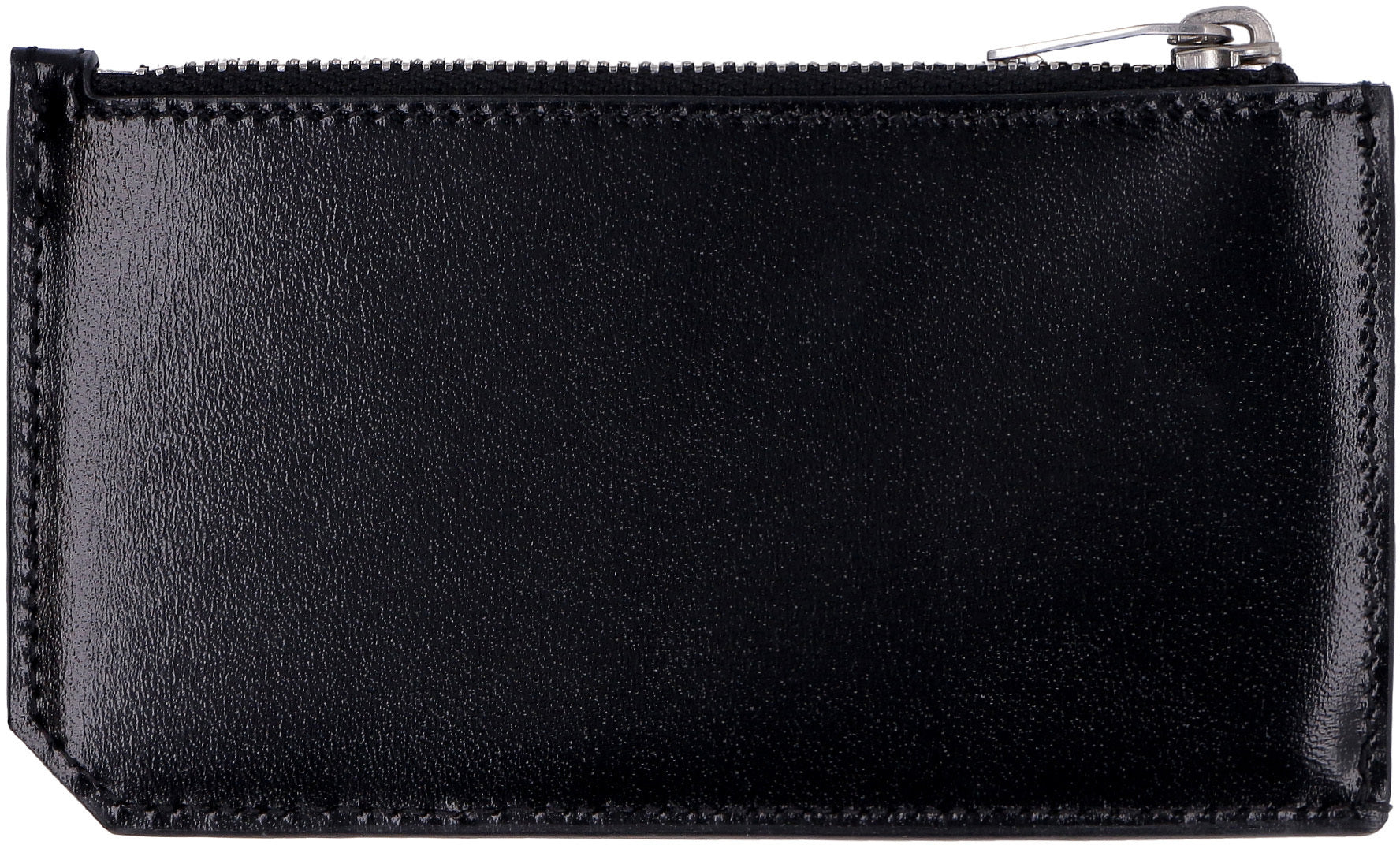 SAINT LAURENT Mini Monogram Zip Credit Card Holder