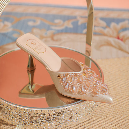 Baotou sandals with high heels
