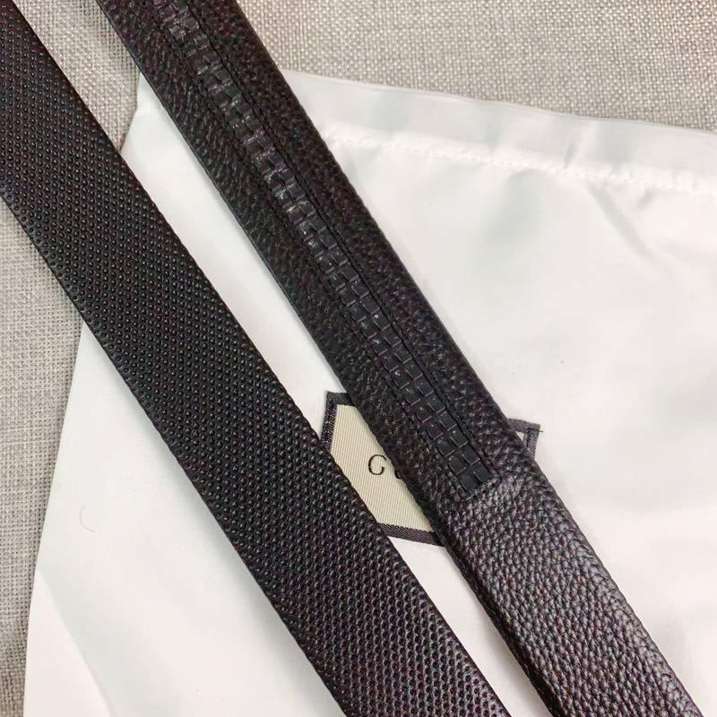 GUCCI Embellished coated-canvas and leather belt &