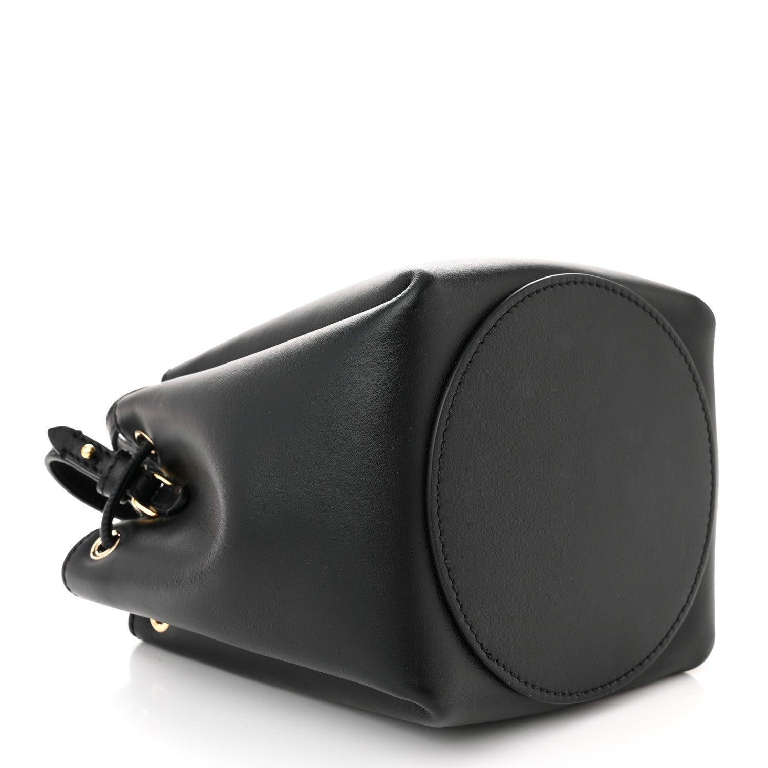 Burberry Calfskin Monogram Motif TB Bucket Black
