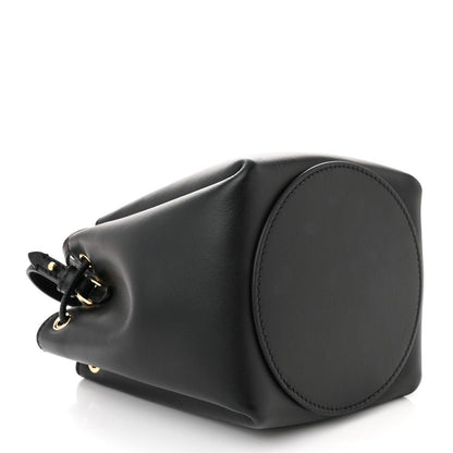 Burberry Calfskin Monogram Motif TB Bucket Black