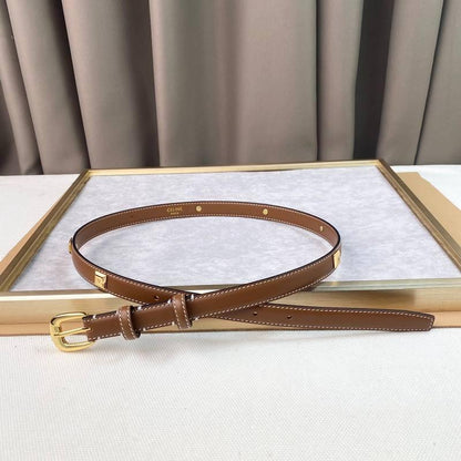 Celine Women Gold Buckle Belt &