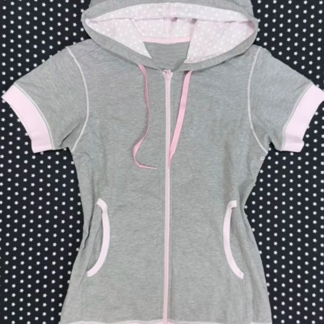 Womens Polka Dot Hooded Cardigan